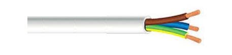 Cabtyre 3 core White Per Meter 2.5mm