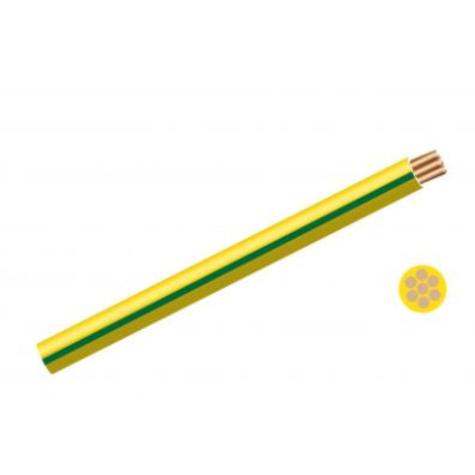 House Wire 1.5mm Green/Yellow Per Meter