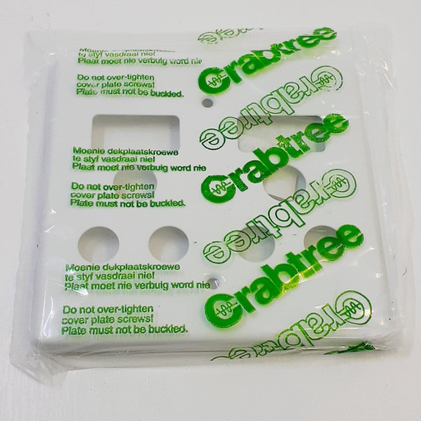 Crabtree Cover Plate SSO 100x100 Double