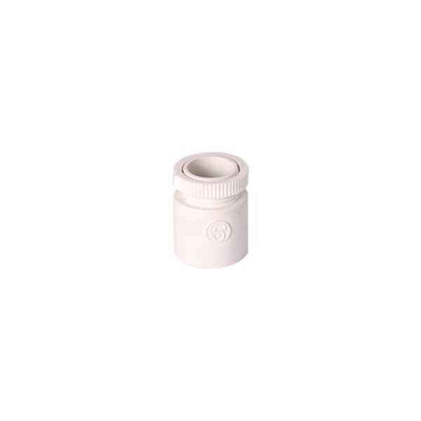 Conduit Adaptor Male 20mm PVC White -