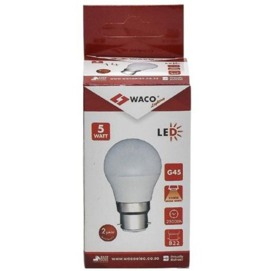 Waco Lamp Golfball G35 LED 5w E14 3500k