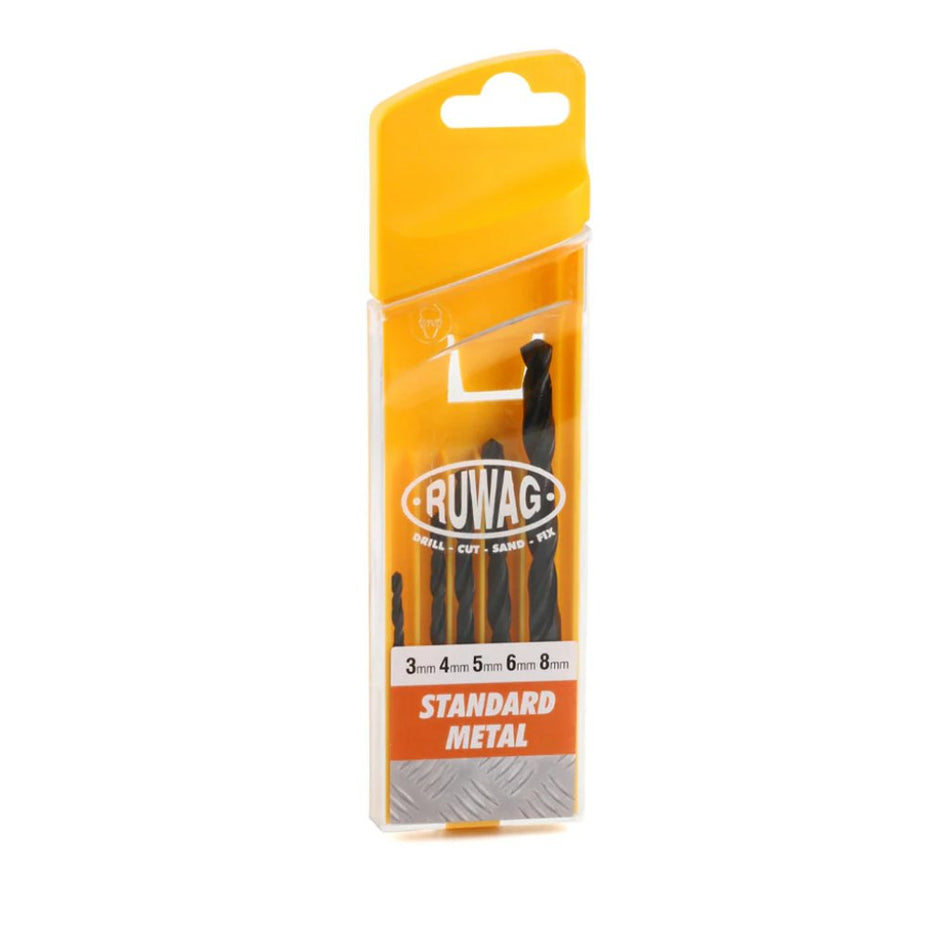 Ruwag Drill Bit Set Standard Metal 5pc