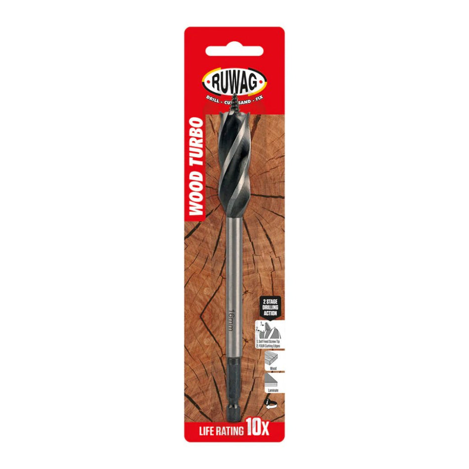 Ruwag Drill Bit Wood Turbo Each