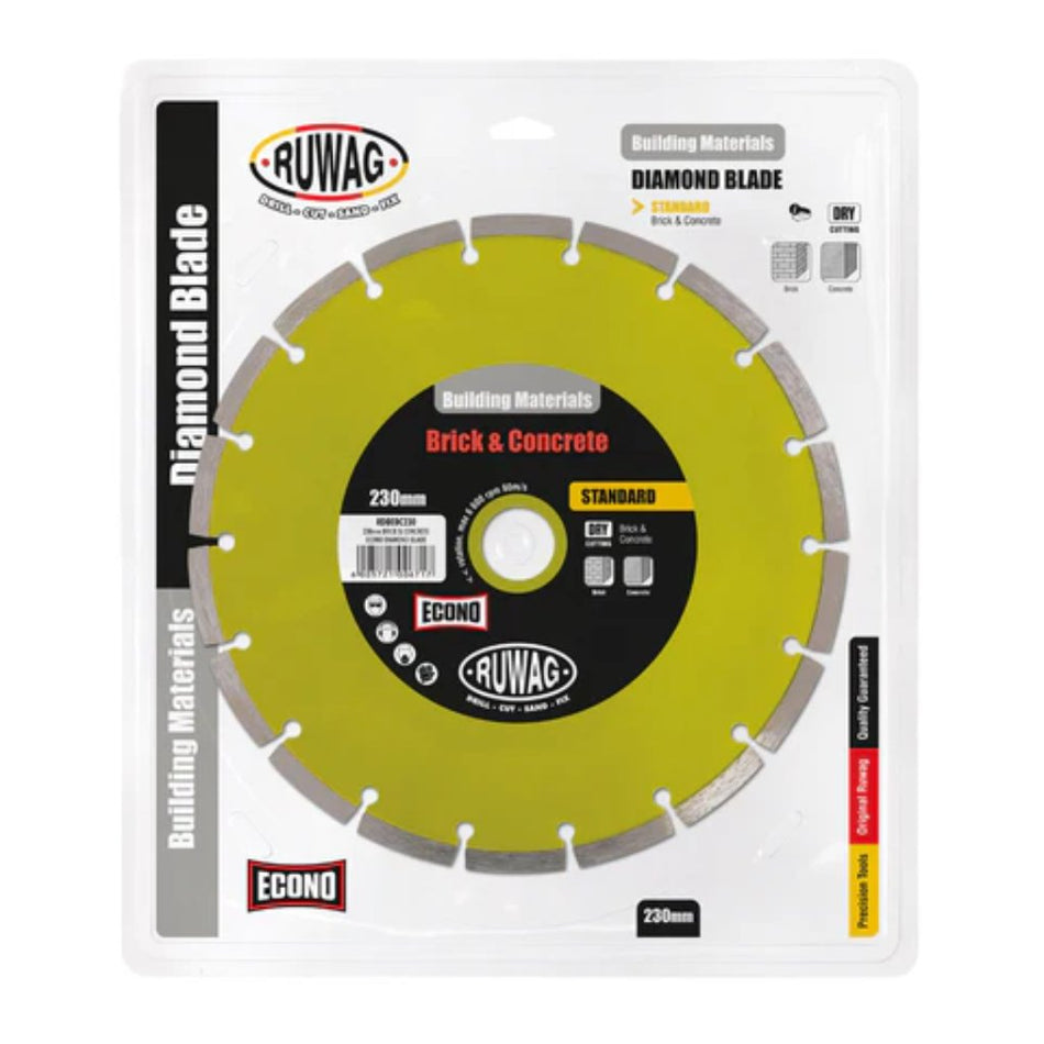 Ruwag Econo Diamond Blade Brick/Concrete