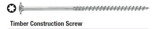 Ruwag Timber Construction Screw 50pc 6x120mm
