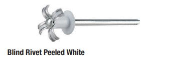 Ruwag Rivet Blind Peeled 10Pc White White 4.0x12mm
