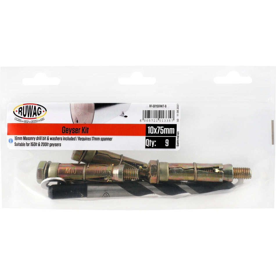 Ruwag Geyser Kit 10x75mm 9pc