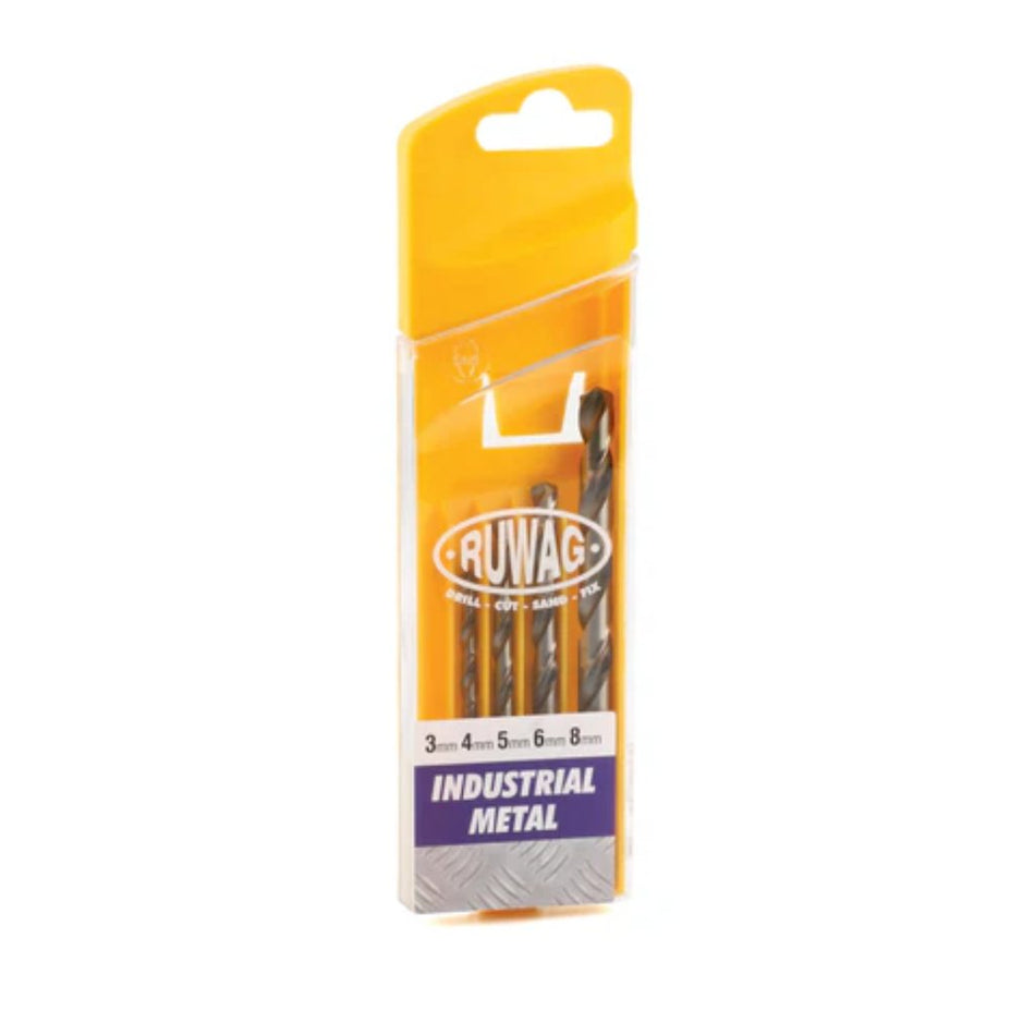 Ruwag Drill Bit Set Industrial Metal 5pc