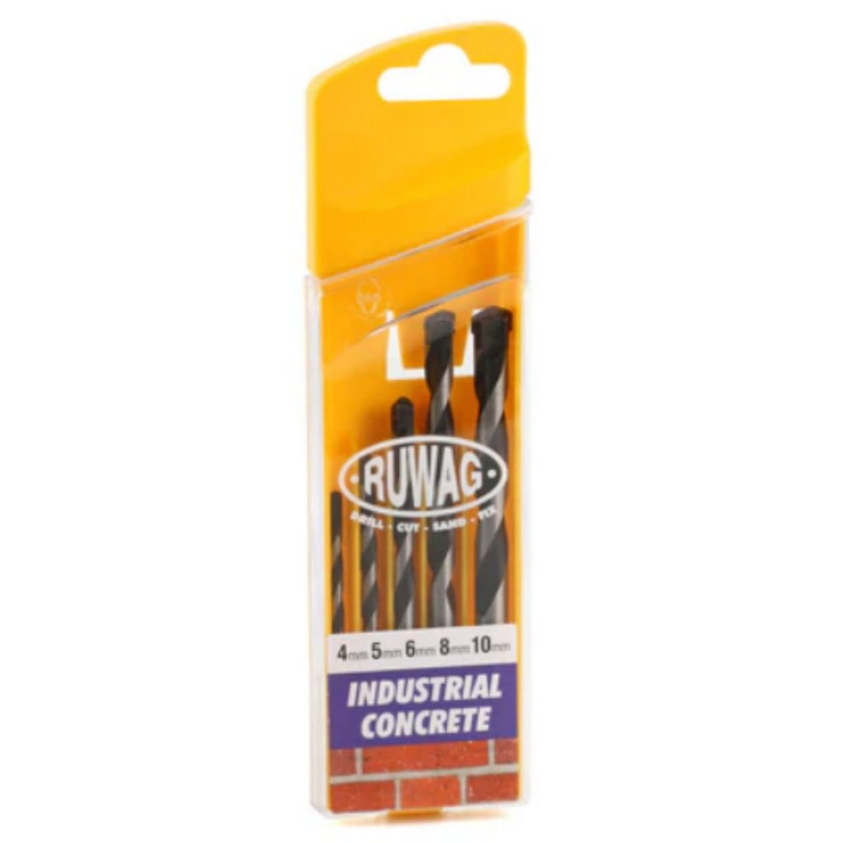 Ruwag Drill Bit Set Industrial Concrete 5pc