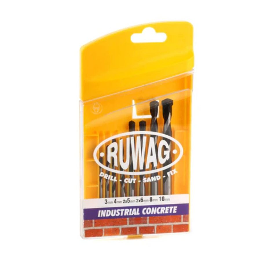 Ruwag Drill Bit Set Industrial Concrete 8pc