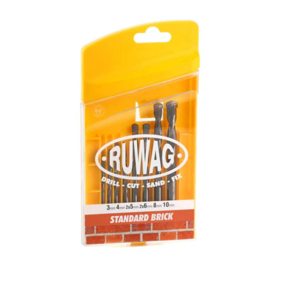 Ruwag Drill Bit Set Standard Brick 8pc