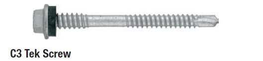 Ruwag Tek Screw C3 Dual Thread 25pc 5.5x85mm