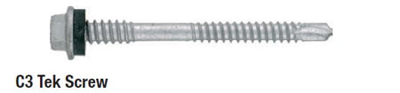 Ruwag Tek Screw C3 Dual Thread 100pc 5.5x85mm