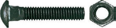Ruwag Cup Square Bolt & Nut Black 100pc 10x90mm