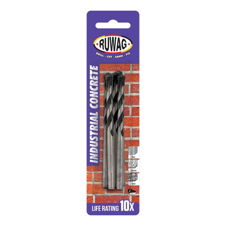 Ruwag Drill Bit Industrial Concrete Carded 5pc 6.0mm