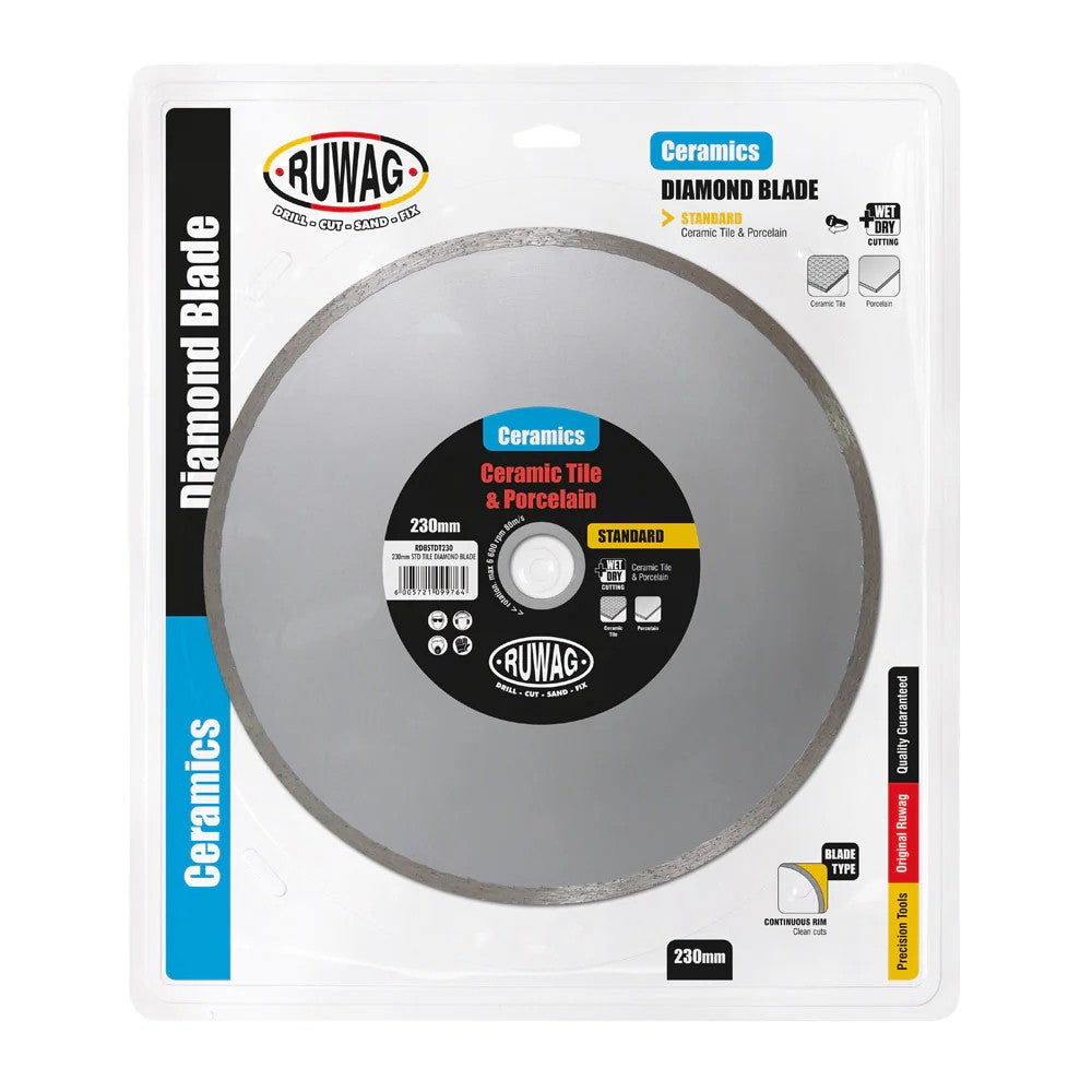 Ruwag Ceramic Tile & Porcelain Diamond Blade 230mm