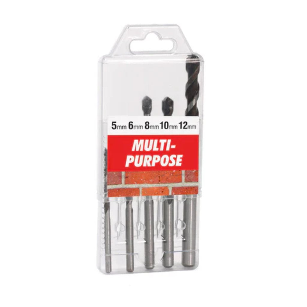 Ruwag Drill Bit Multi Purpose Set 5pc 5-12mm