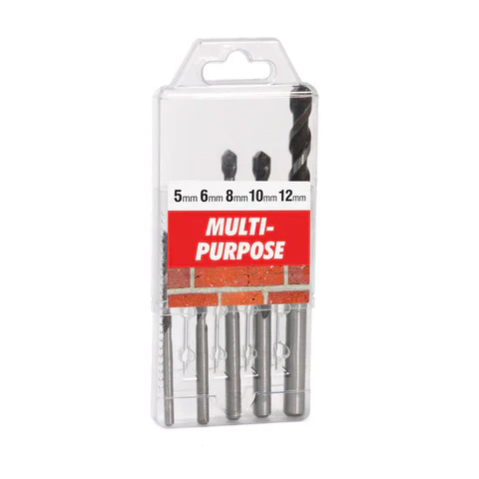 Ruwag Drill Bit Multi Purpose Set 5pc 5-12mm