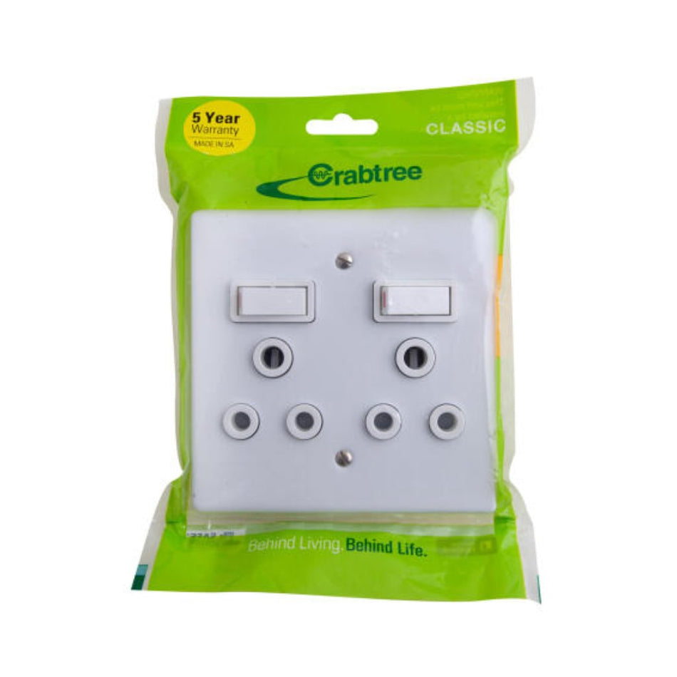 Crabtree Socket Classic SSO+Yoke 100x100 SGL