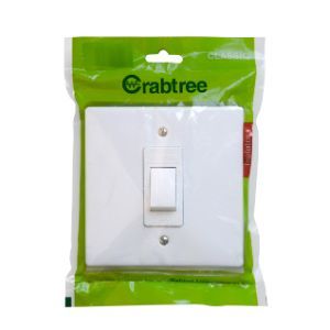 Crabtree Isolator Stove 60A 2Pole 100mmx100mm Complete White -