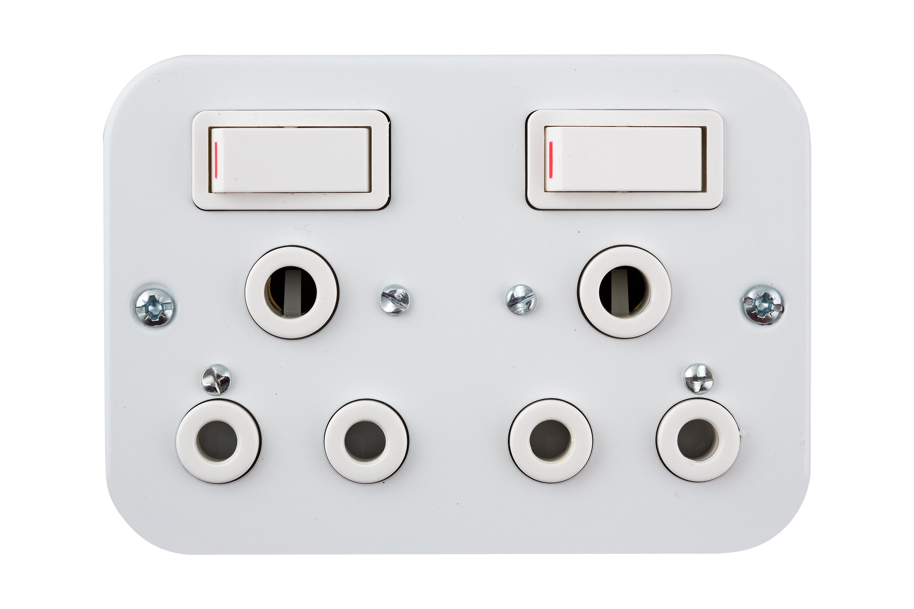 Crabtree Switch Socket Industrial Surface Duo 16A 50x100mm & Box -