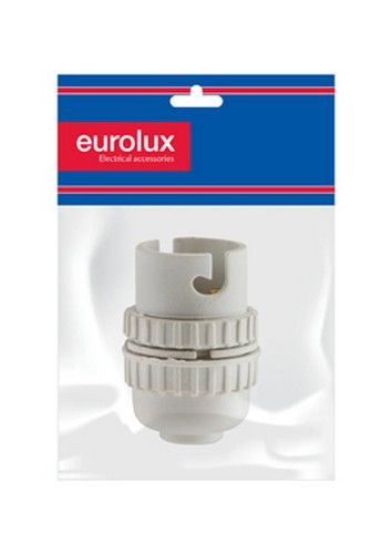 Eurolux Lampholder BC PVC White 10mm -