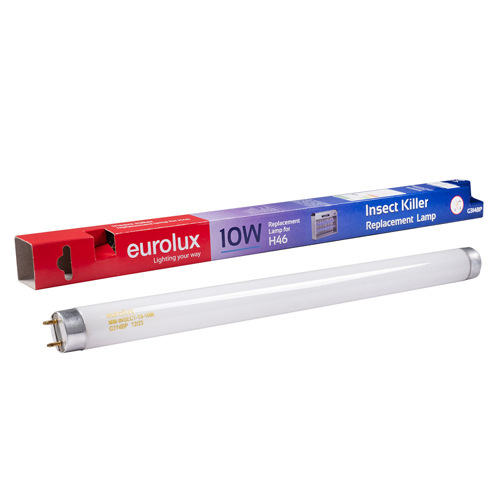 Eurolux Spare 10W T8 Ultaviolet Lamp For 20W Insect Killer H46 -
