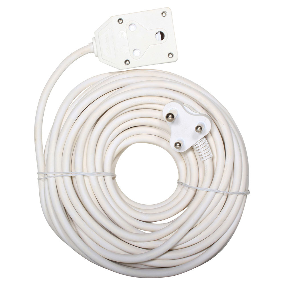 Eurolux Extension Lead 1.5mm 20 Meter White -