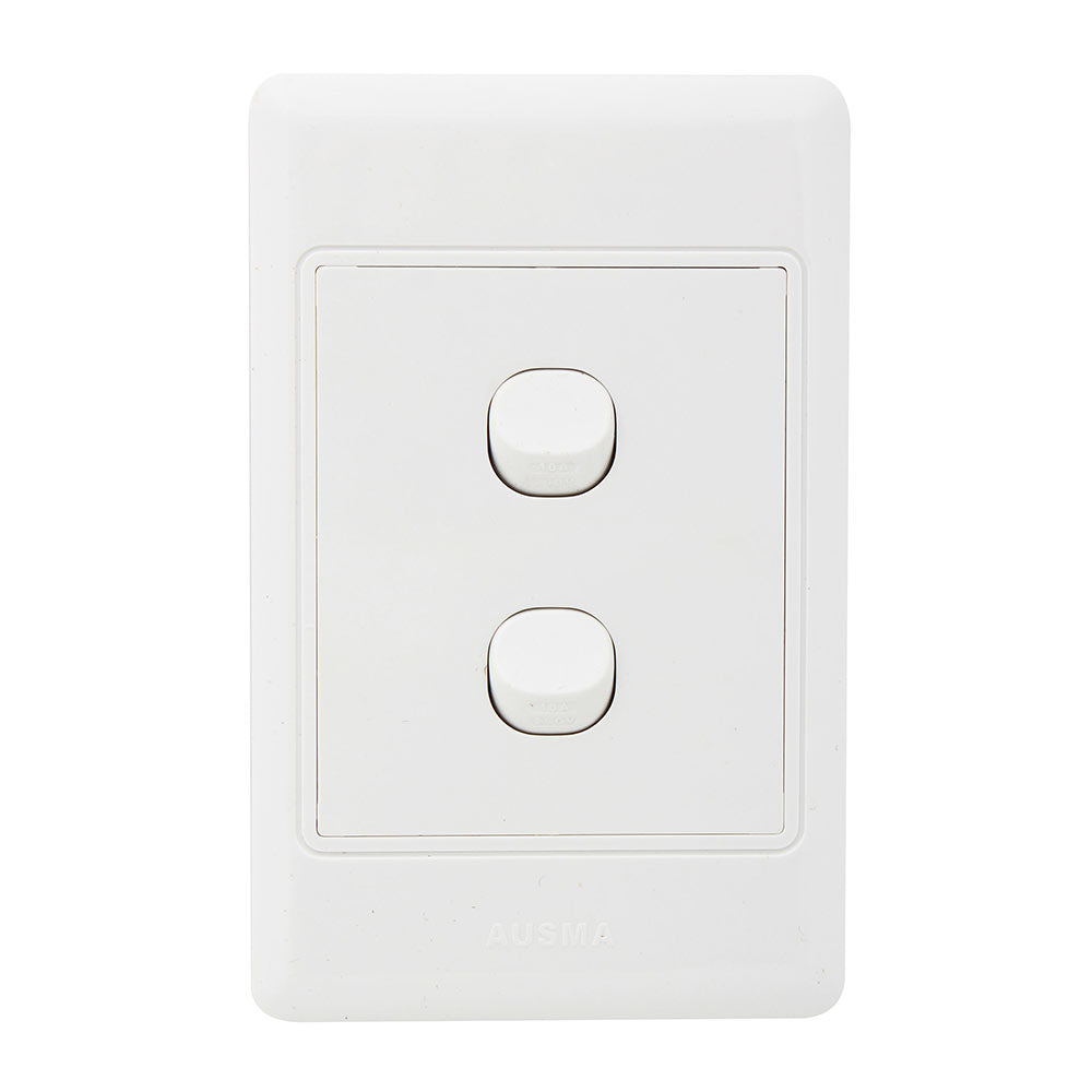 Eurolux Switch 2 Lever 1 Way Complete -