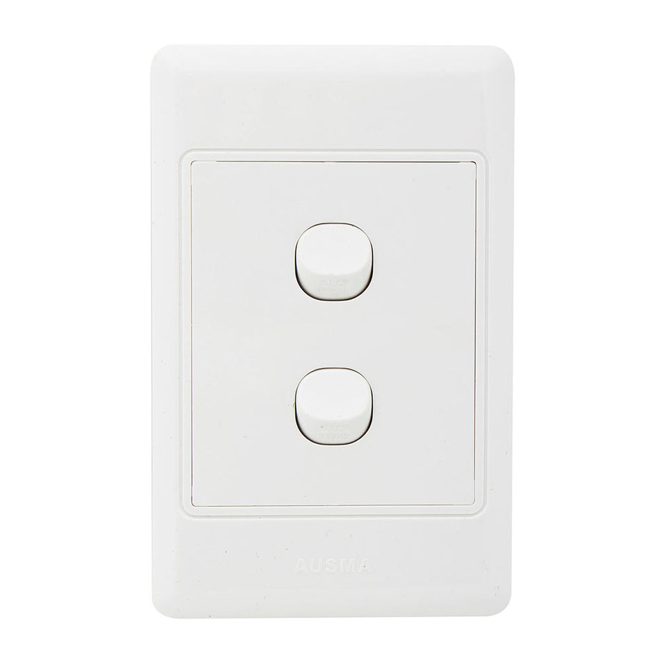Eurolux Switch 2 Lever 1 Way Complete -