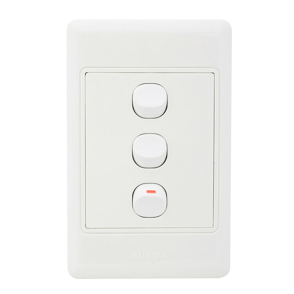 Eurolux Switch 3 Lever 1 Way Complete -