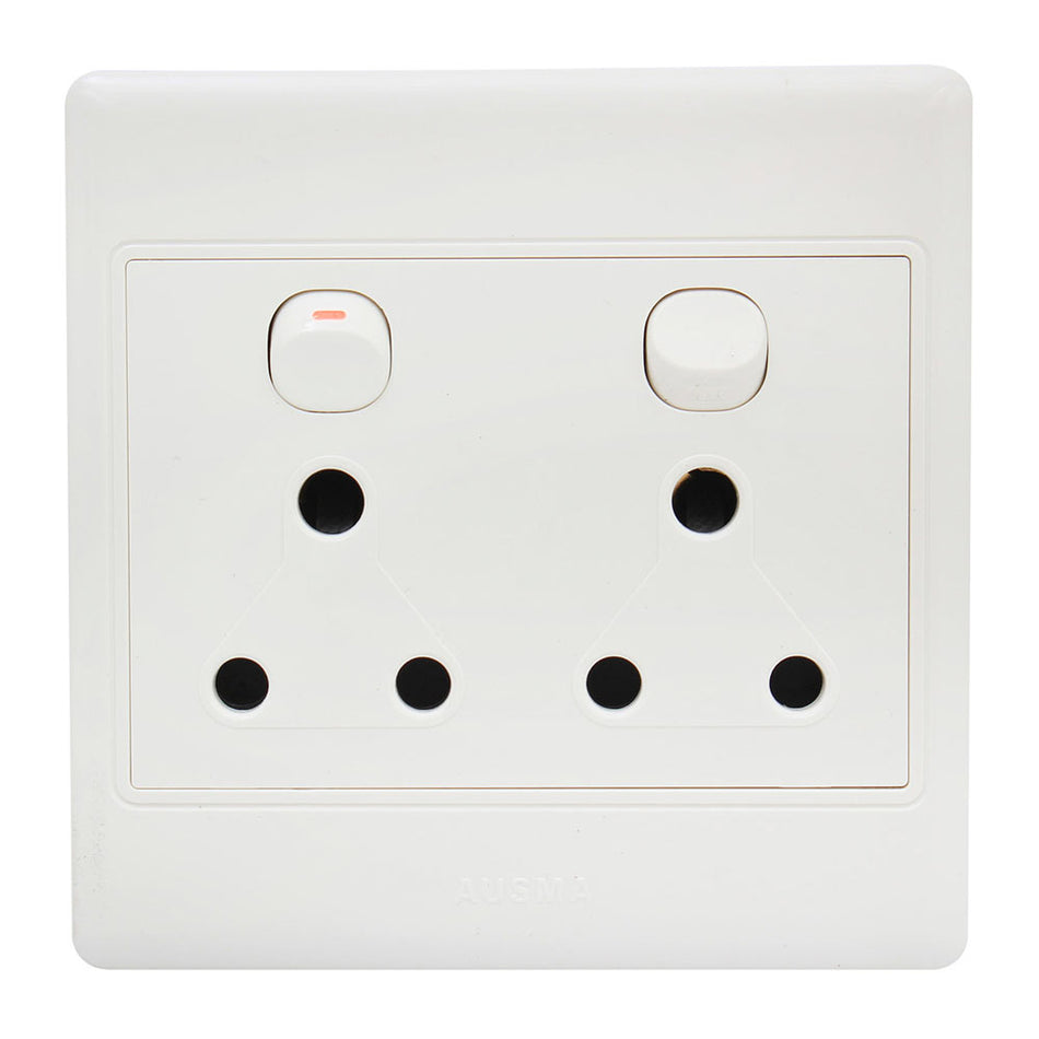 Eurolux Socket Complete 2 x 16A 4x4 White -