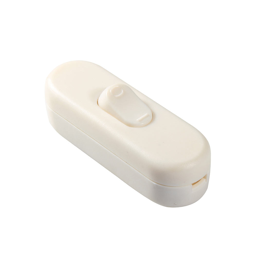Eurolux Plastic Inline Rocker Switch White -