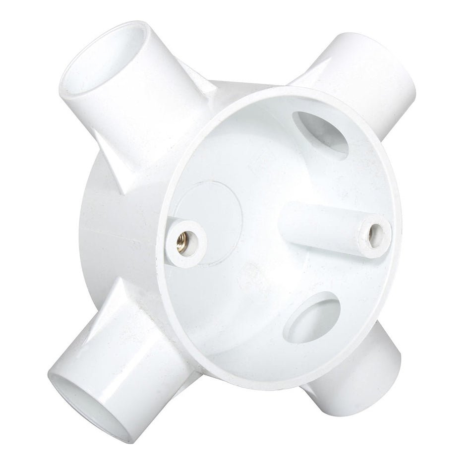 Eurolux Conduit Box PVC 4 Way 20mm -