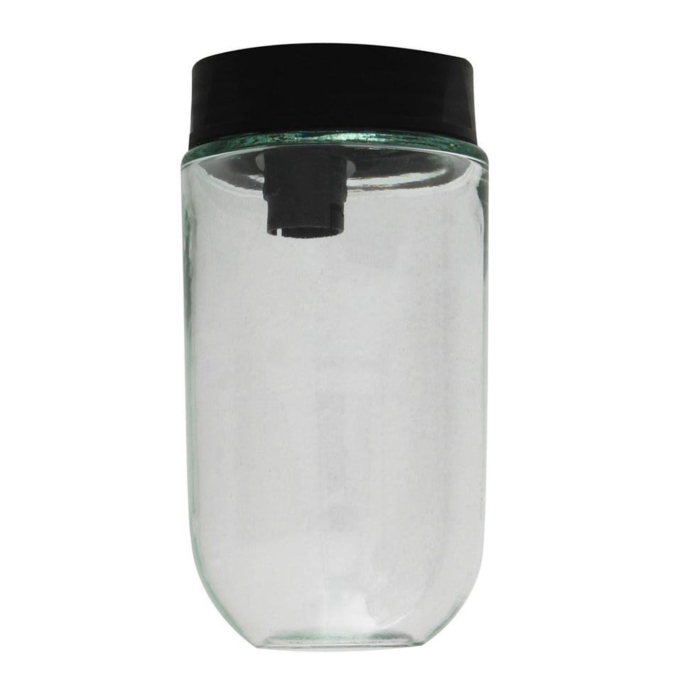 Eurolux Jam Jar Watertight Complete Black Excluding LED Globe -