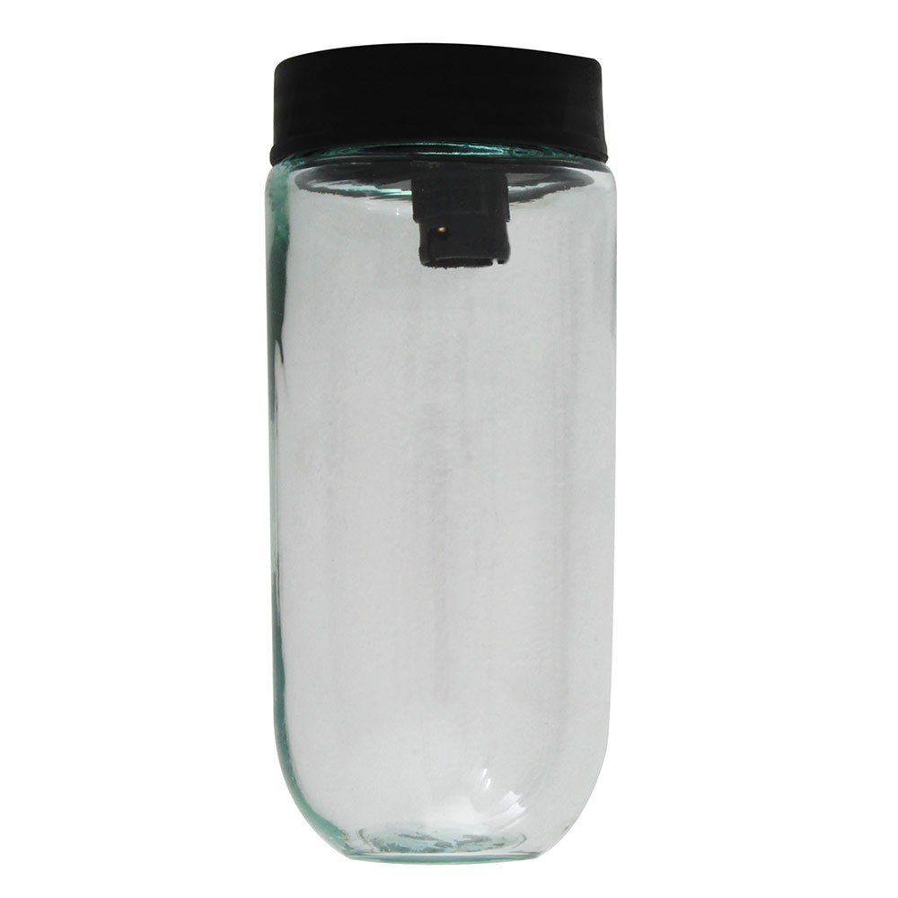 Eurolux Jam Jar Maxi Watertight Complete Black Excluding LED Globe -