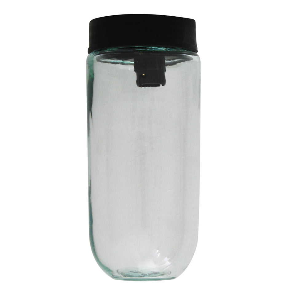 Eurolux Jam Jar Maxi Watertight Complete Black Excluding LED Globe -