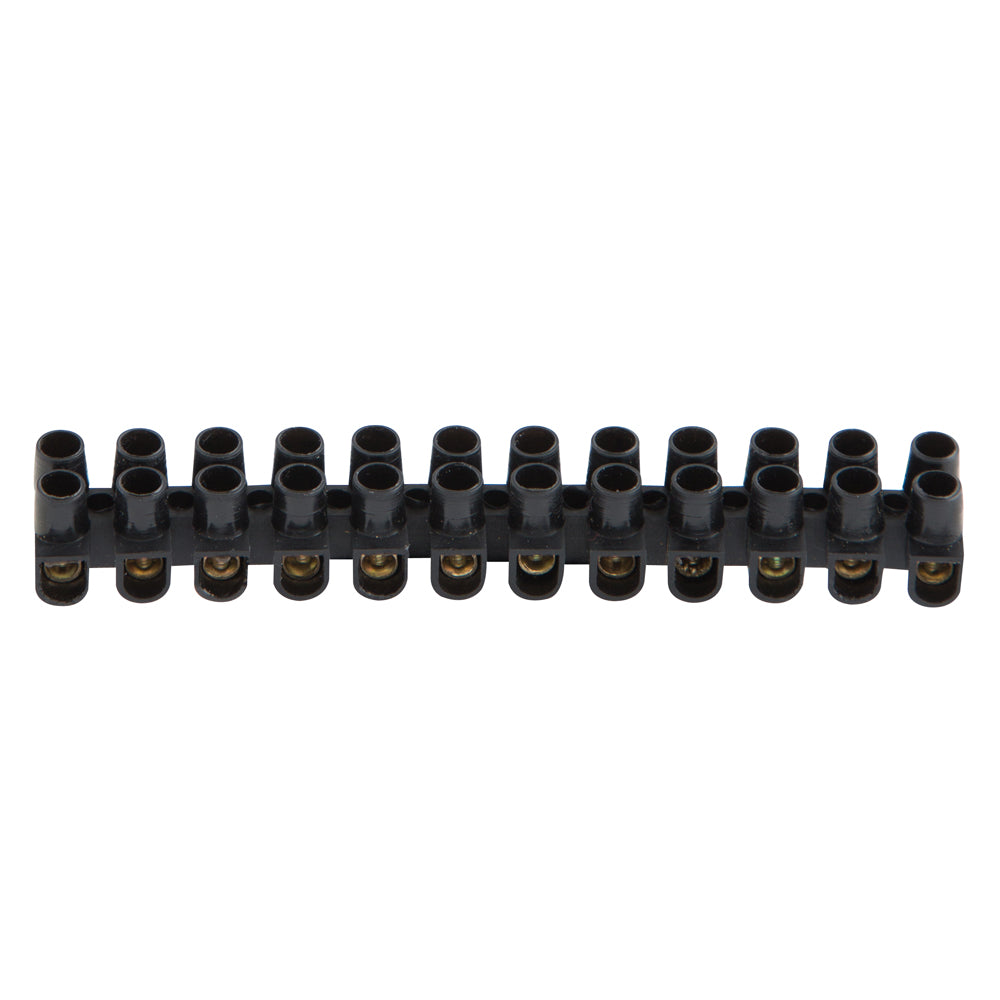 Eurolux Black Connector Block 3A 12 Terminals -