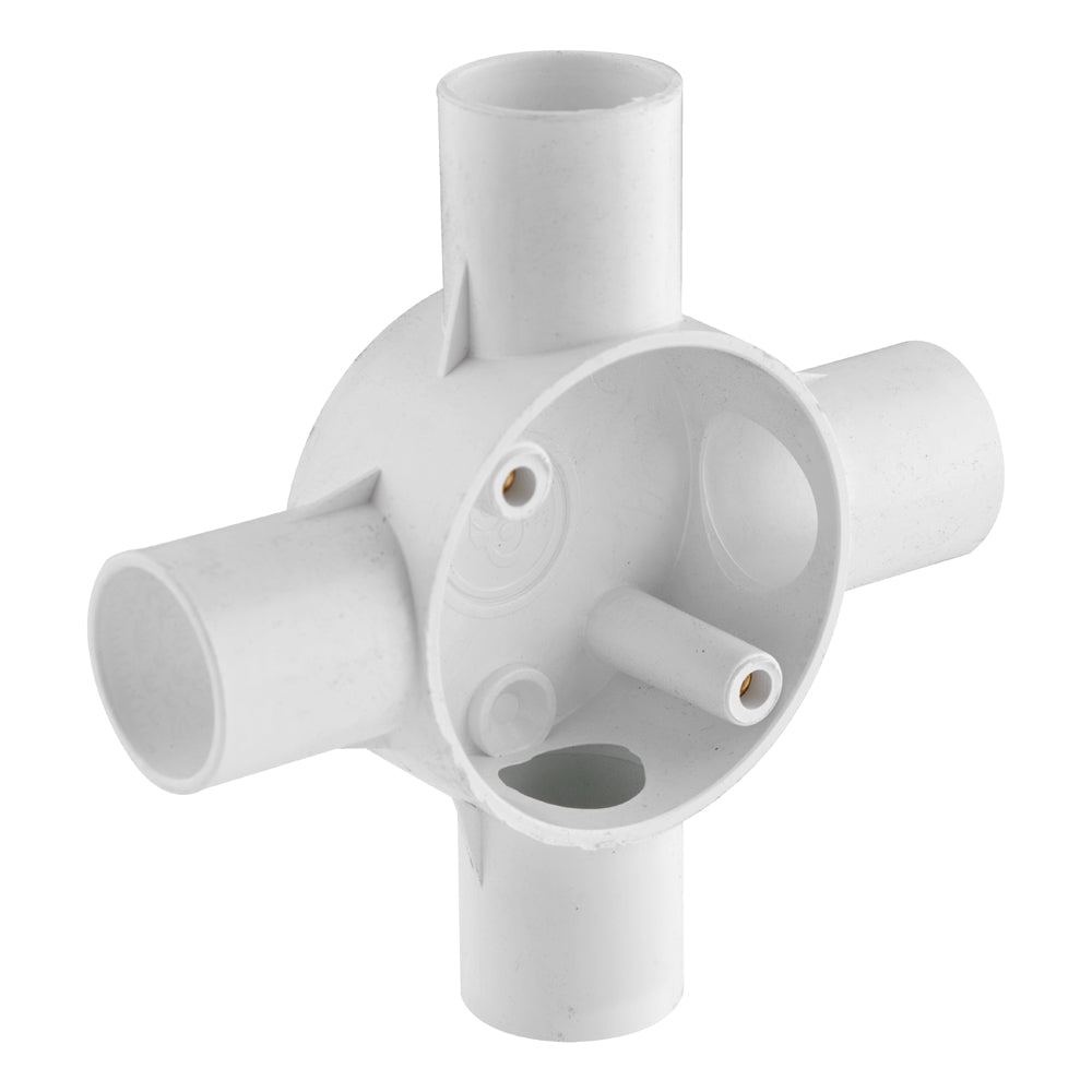 Eurolux Conduit Juction Box 4 Way 25mm -