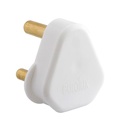 Eurolux Plug Top 3 Pin Hollow 16A White -