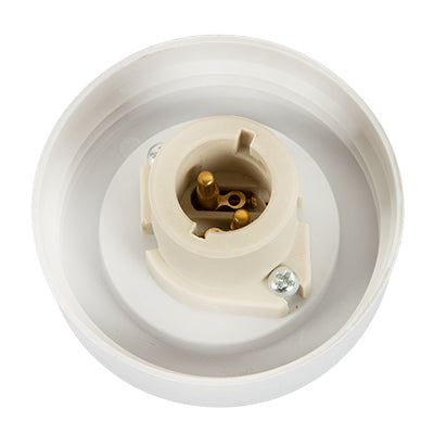 Radiant 6Inch Fibre Glass Gallery & Porcelain Holder B22 -