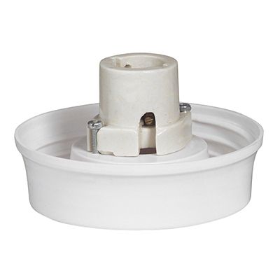 Radiant 8Inch Fibre Glass Gallery & Porcelain Holder B22 -