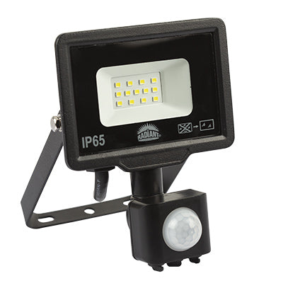 Radiant Floodlight & Motion Sensor LED 10w 6500K -