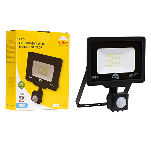 Radiant Floodlight & Motion Sensor LED 20w 6500K -