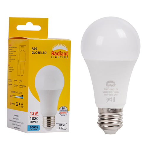 Radiant Lamp A60 LED 12w E27 5000K Daylight -