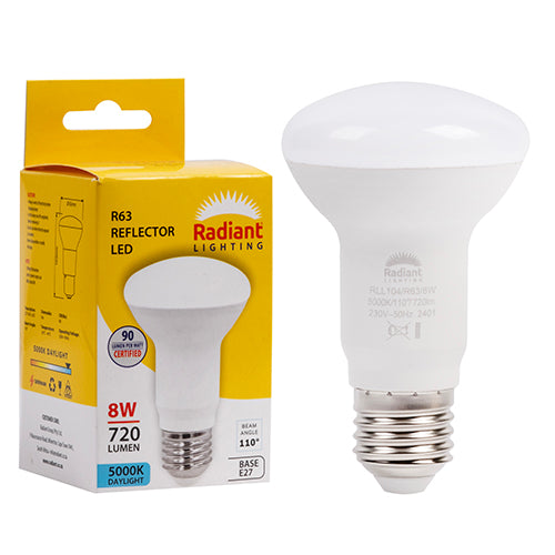 Radiant Lamp R63 Reflector LED 8w E27 5000K 720Lm Daylight -