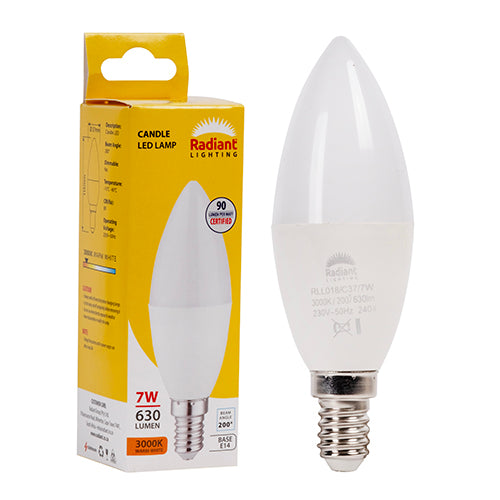 Radiant Lamp Candle Frosted LED 7w E14 3000K 735Lm Daylight -