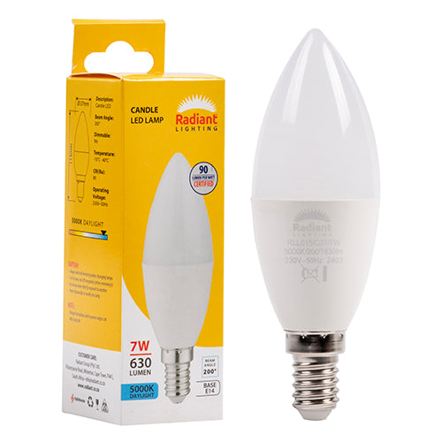 Radiant Lamp Candle Frosted LED 7w E14 5000K 735Lm Daylight -