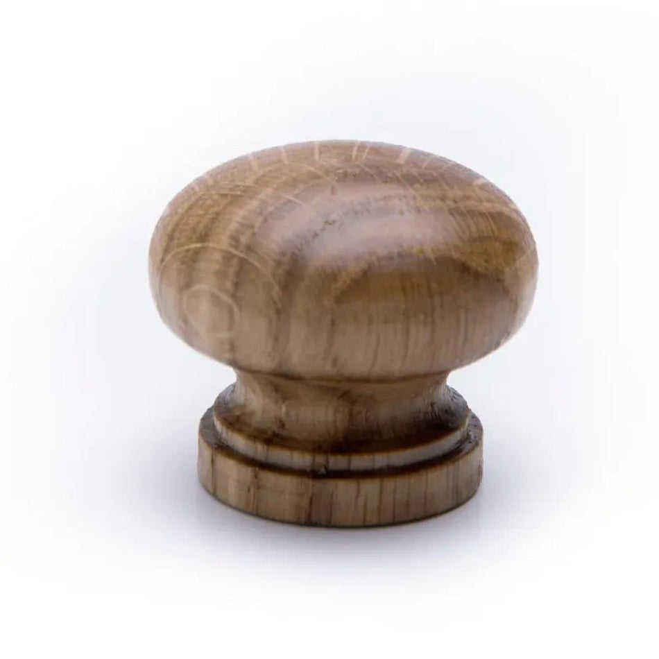 Knob Mushroom Oak Laquered 33mm