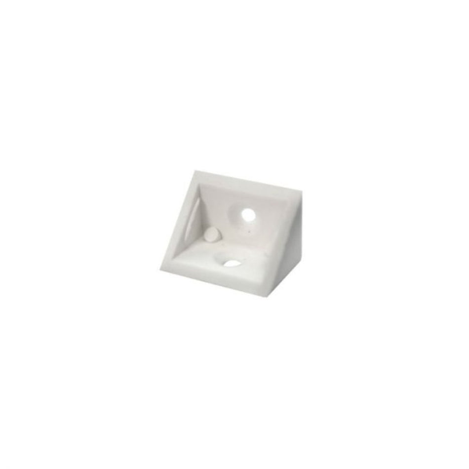 Bracket Corner Small 17mm 10pc White